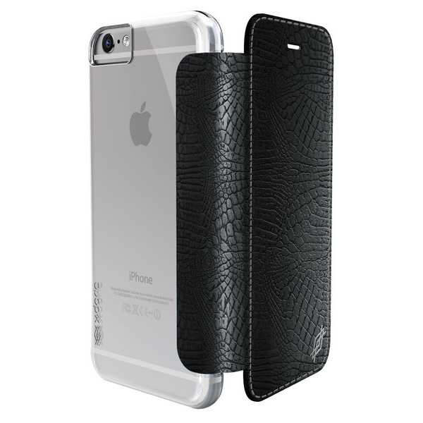 X-Doria Engage Folio Lux Apple iPhone 6/6s Védőtok - Fekete (3X148901A)