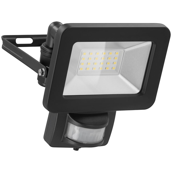 Прожектор, Goobay, LED, 20W, Със сензор, Черен
