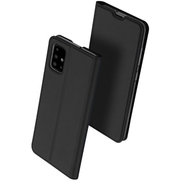 Motorola Moto G60S, Калъф със странично отваряне, стойка, Dux Ducis, черен (110612)