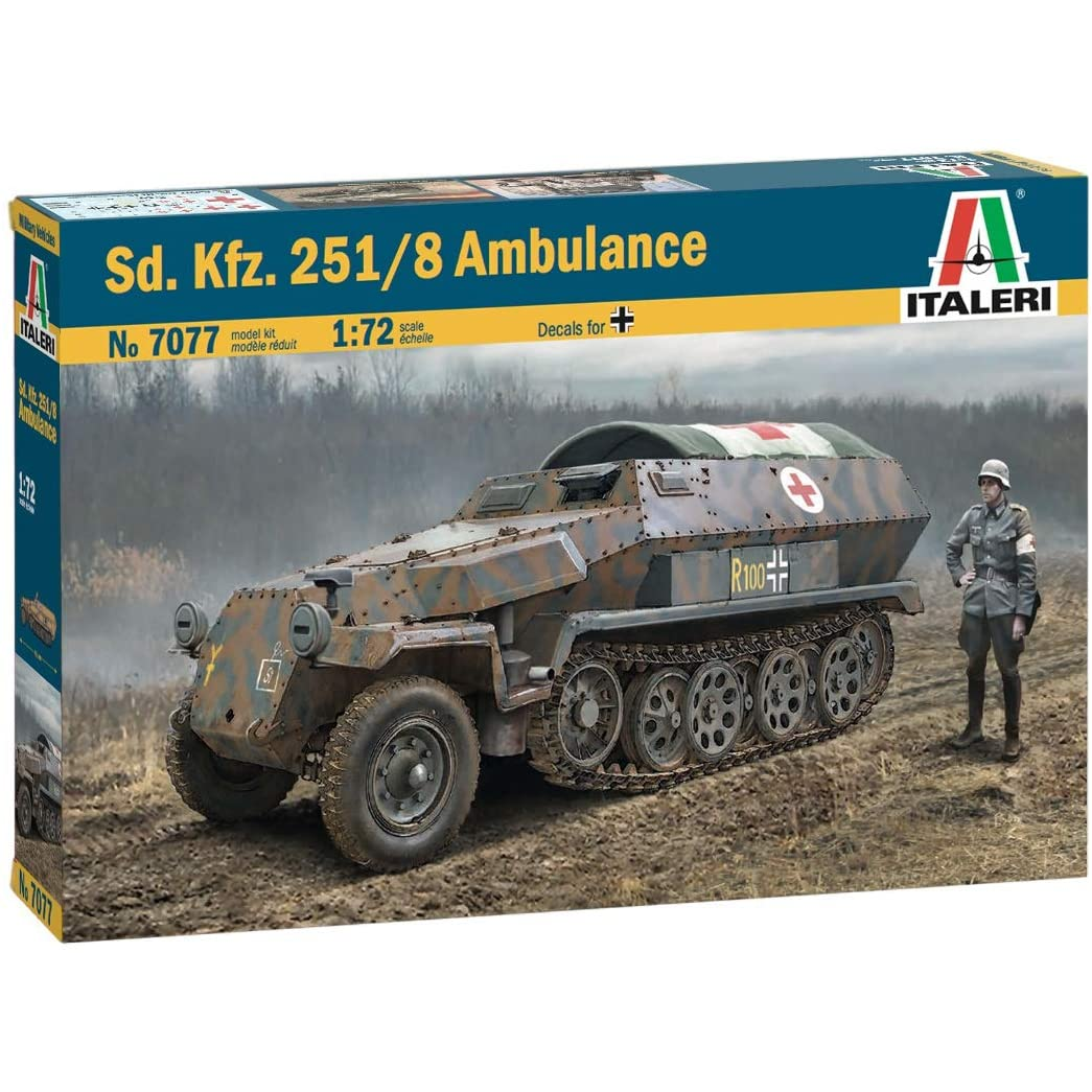 Italeri Sd. Kfz. 251/8 Ambulance lövészpáncélos műanyag modell (1:72) (7077S)