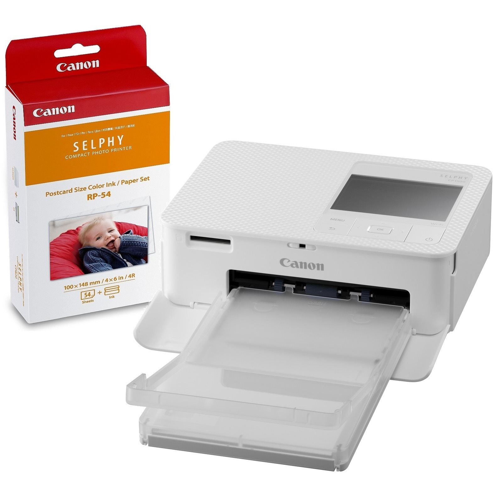 Canon SELPHY CP1500 fehér + RP-54 papír (5540C011)