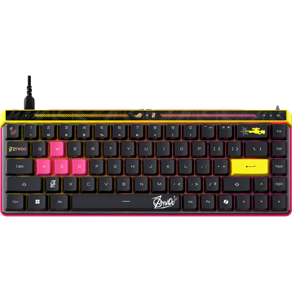 ASUS ROG Falchion Ace HFX ZywOo Edition tastiera Gaming USB QWERTY US International Nero