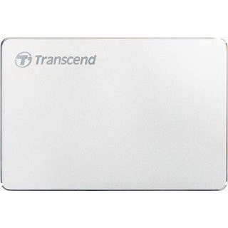Transcend TS1TSJ25C3S StoreJet® 25C3S Portable Hard Drive, 1 TB, USB 3.1 Gen1/ Type-C, White