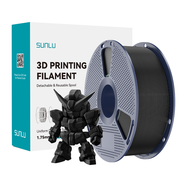 SUNLU PLA+ 2.0 filament fekete 175 mm ±002 mm PLA+ 2.0 B