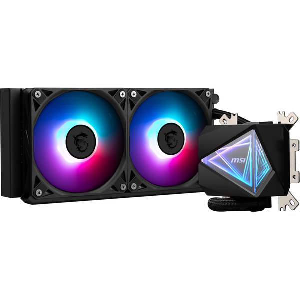 MSI MAG CORELIQUID I240 Компютърна охладителна система Кутия на компютър Течен охладител "всичко в едно". 12 см Черен 1 броя