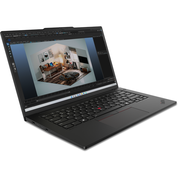 Lenovo ThinkPad P14s AMD Ryzen™ 7 PRO 8840HS Mobil munkaállomás 35,6 cm (14") WUXGA 16 GB DDR5-SDRAM 512 GB SSD Wi-Fi 6E (802.11ax) Windows 11 Pro Fekete
