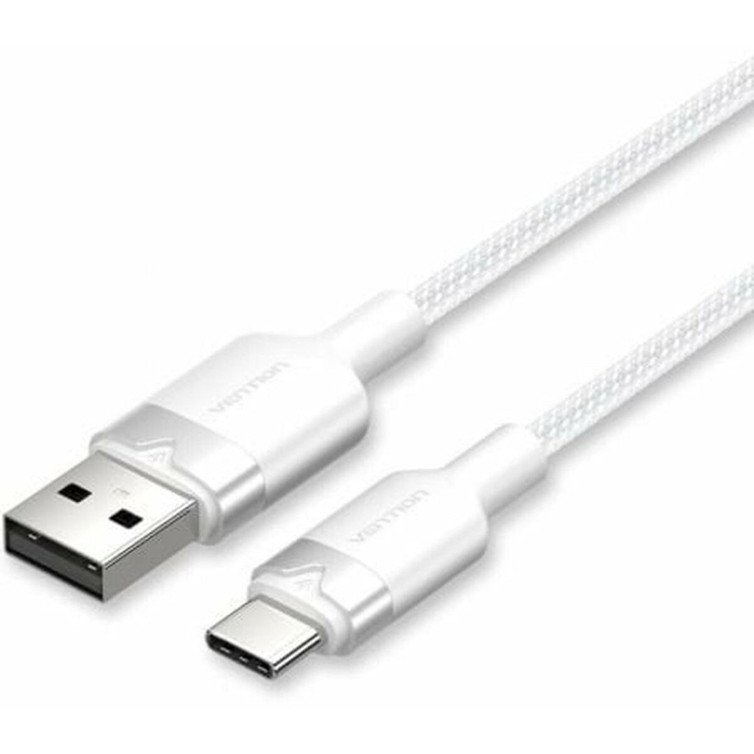 USB 2.0 A Male to C Male 3A Cable Vention CTNWH 2M (White) (S9915633)