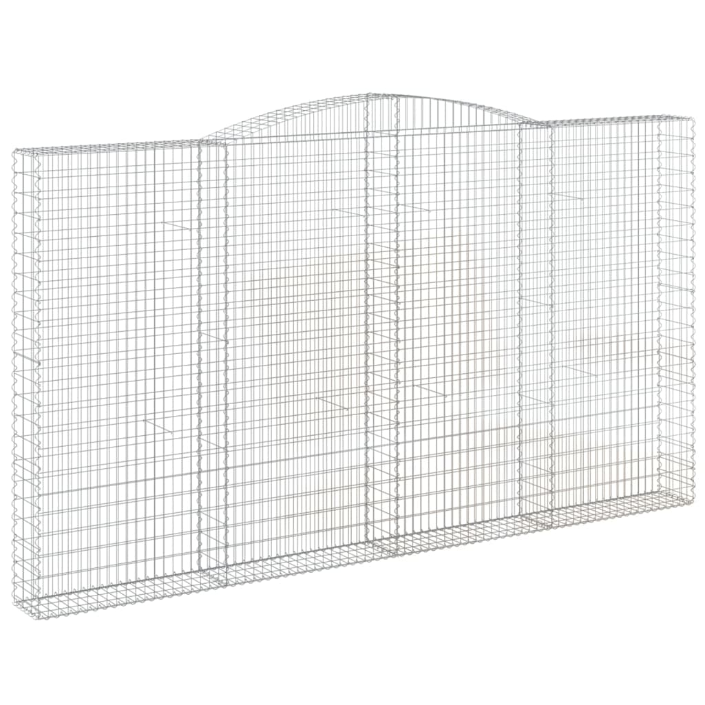 íves horganyzott vas gabion kosár 400x30x220/240 cm (153531)