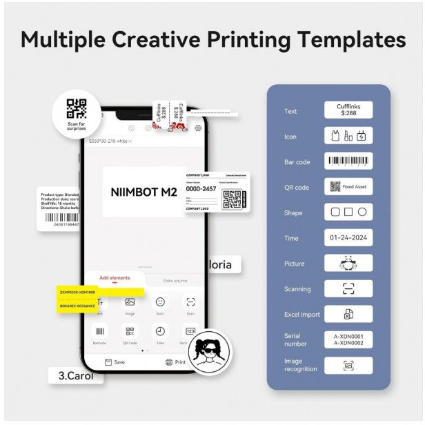 NIIMBOT M2_H Címkenyomtató Blue (1BC13121602)