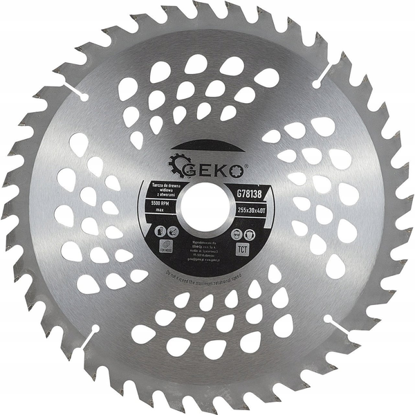 Geko Tarcza do drewna 255x30x40T(otwory) (25)
