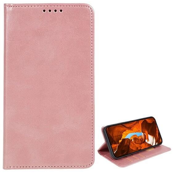 Gigapack T Phone 2 Pro 5G koptatott bőr hatású fliptok rozéarany (GP-159671) (GP-159671)