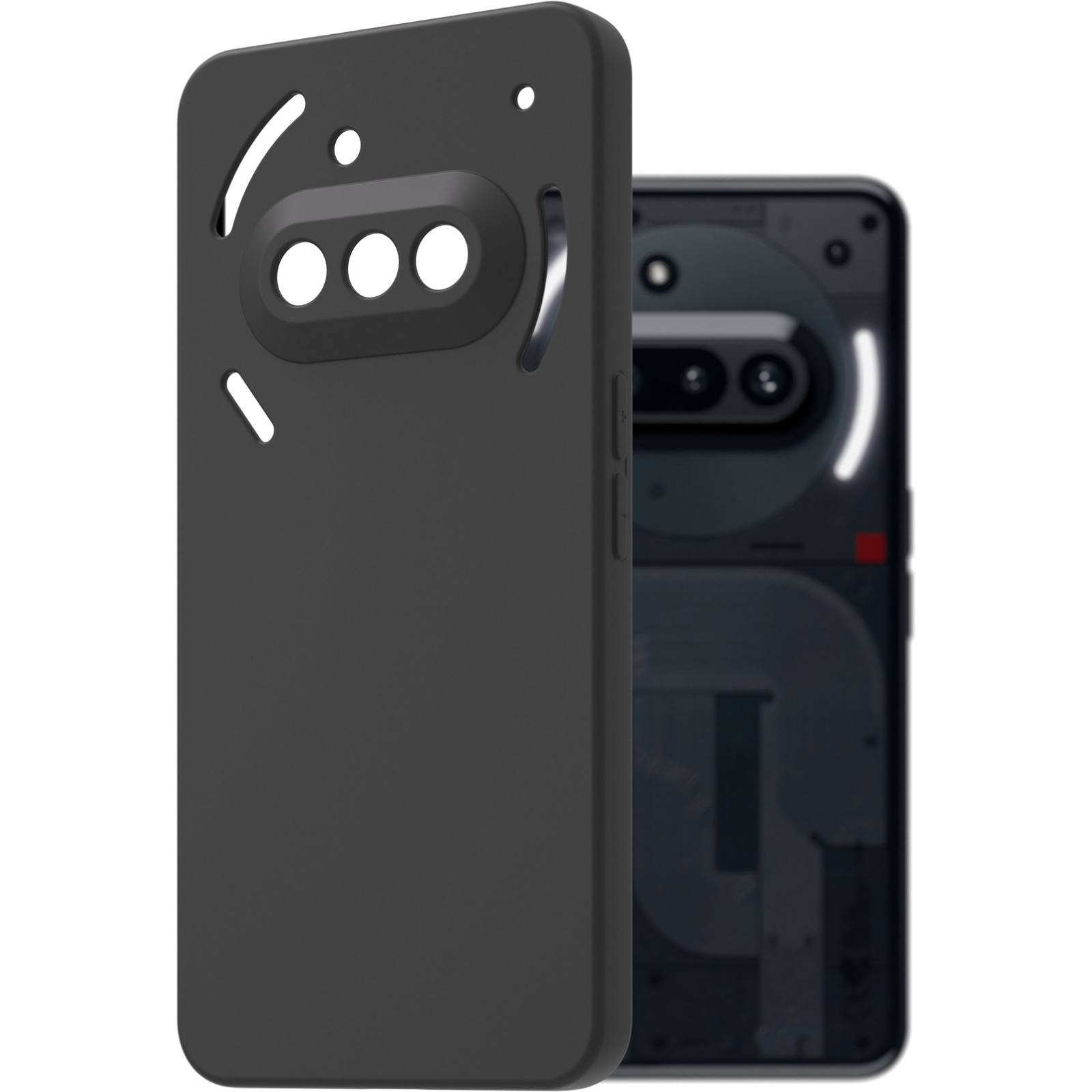 AlzaGuard Matte TPU NothingPhone(3a) fekete tok (AGD-PCT481B)