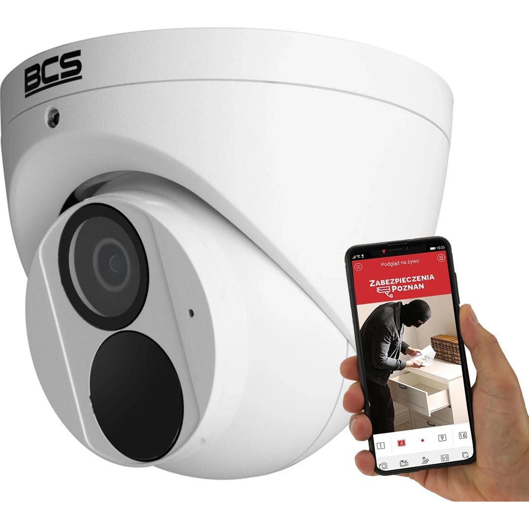 BCS BCS-P-EIP25FSR3-Ai2 5MP-os IP kupola kamera mikrofonnal és SkyLight technológiával, IP67 (BCS-P-EIP25FSR3-Ai2)