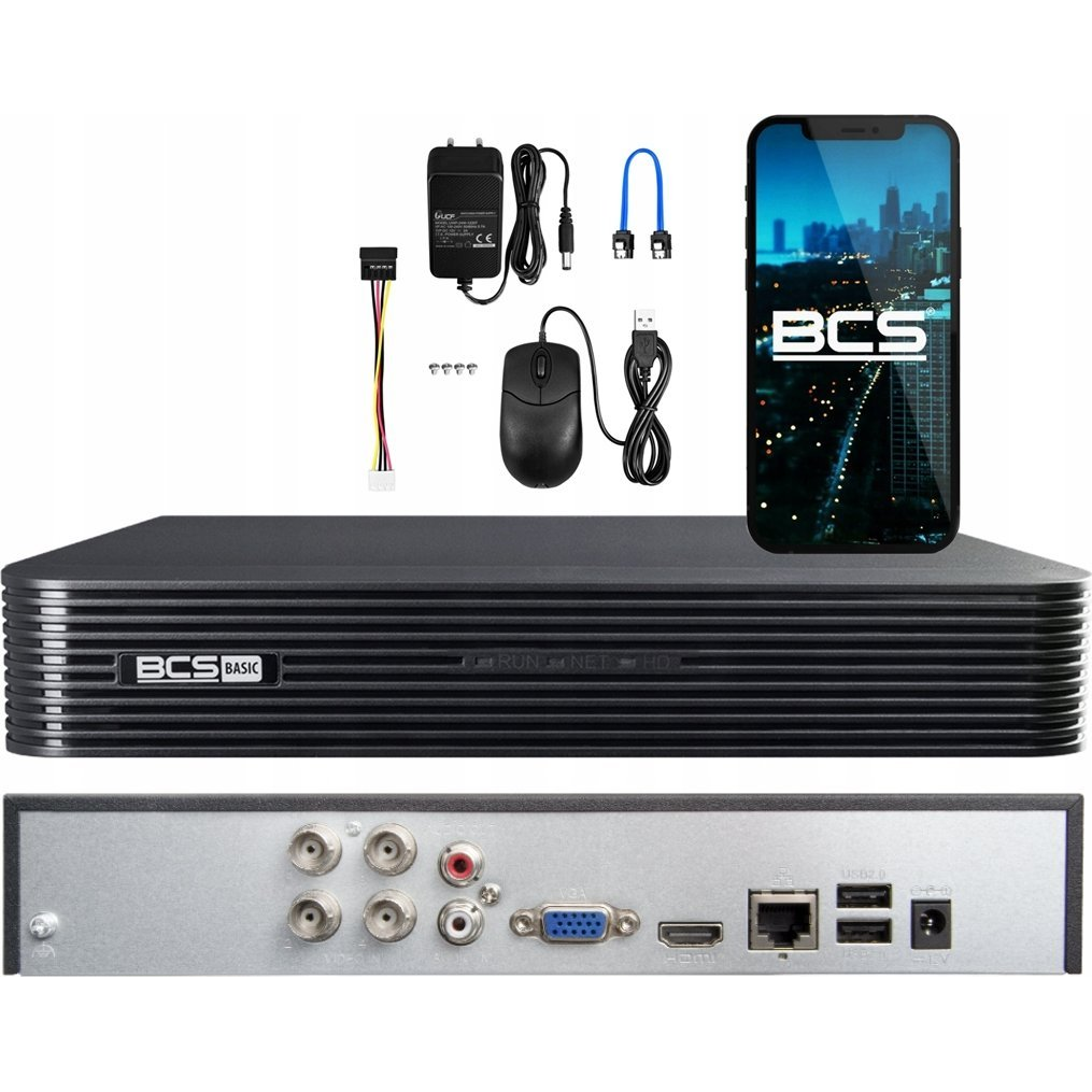 BCS BCS-B-XVR0401(2.0) 4-csatornás 5-rendszeres felvevő HDCVI/AHD/TVI/ANALOG/IP (BCS-B-XVR0401(2.0))