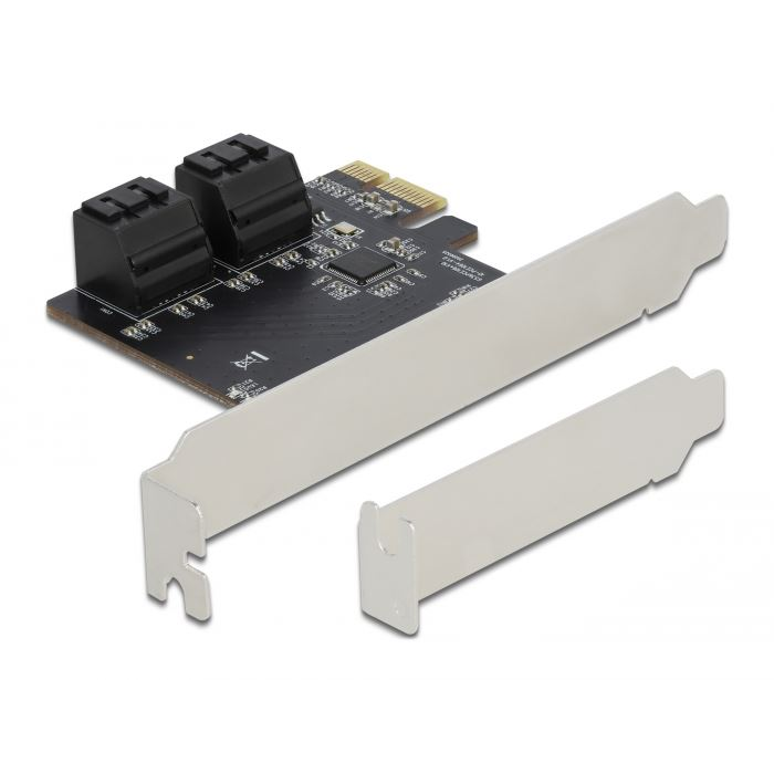 DeLock 4x SATA bővítő kártya PCI-E (90010) (delock90010)