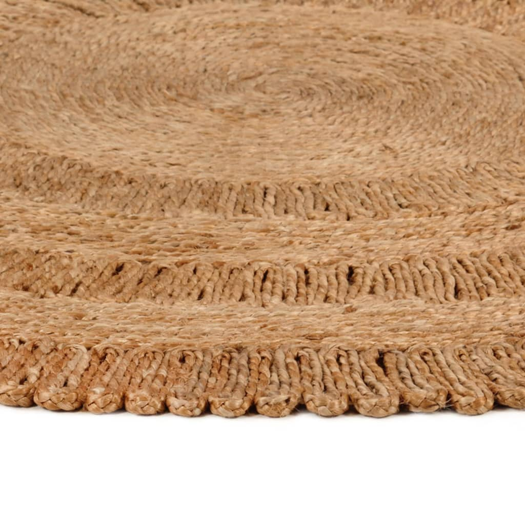 kör alakú kézzel font juta szőnyeg 150 cm (344951)
