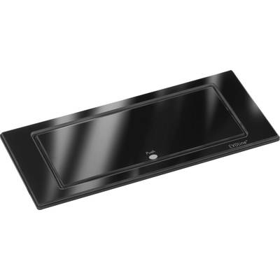 EVOline 1592.7100.2100 Beépíthető elosztó 2 részes Fekete (fényes), Üveg Védőérintkezős 1 db (1592.7100.2100)