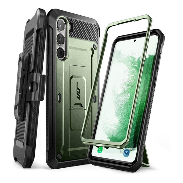 Supcase Unicorn Beetle Pro Defender Samsung Galaxy S23 Plus Ütésálló Tok - Sötétzöld (GP-135260)