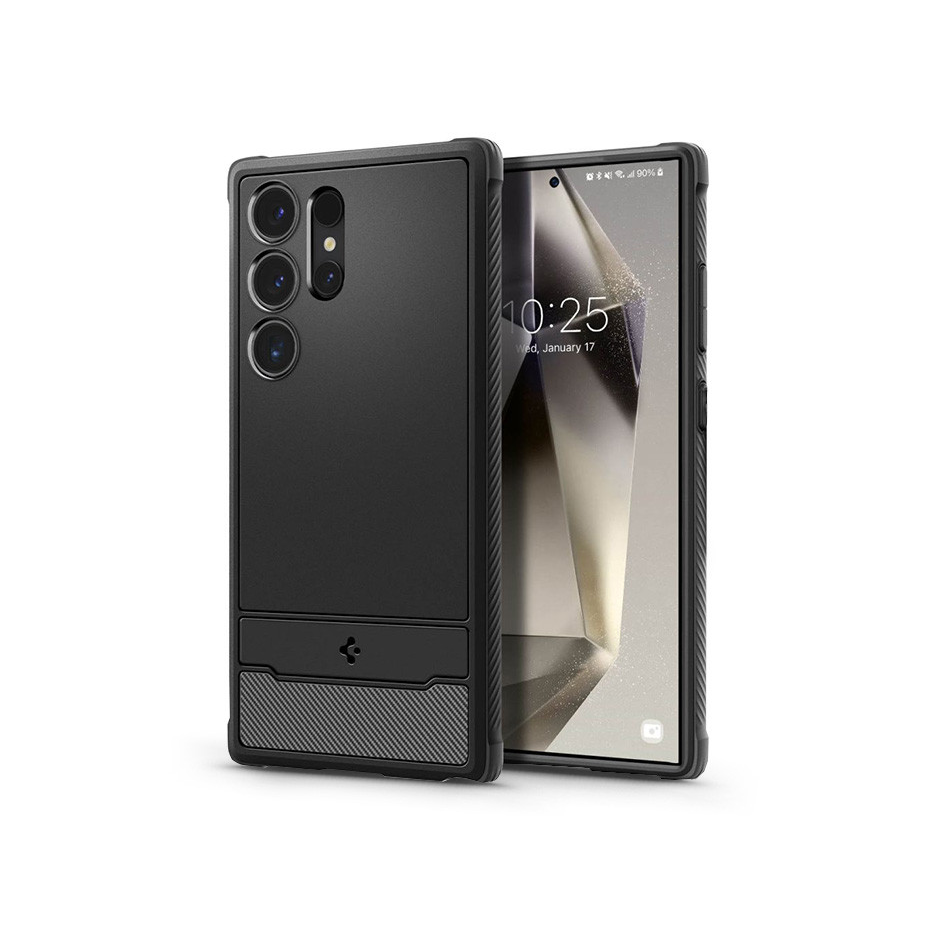 Samsung SM-S928 Galaxy S24 Ultra ütésálló hátlap - Spigen Rugged Armor - fekete (SP221719)