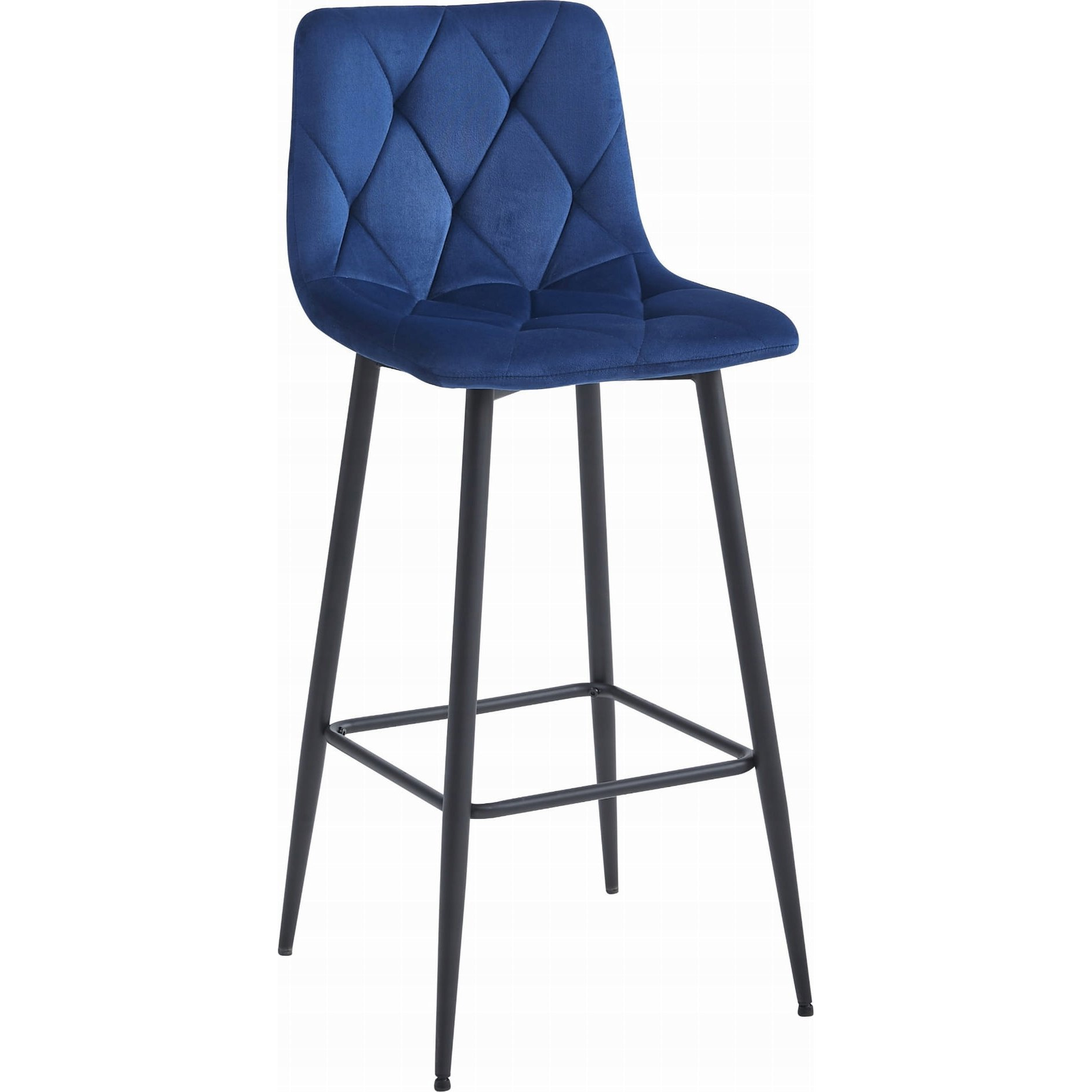 NADO Hocker - Tengerészkék Bársony / Fekete Lábak x 1 (model_3847_1-NADO-MODY85)