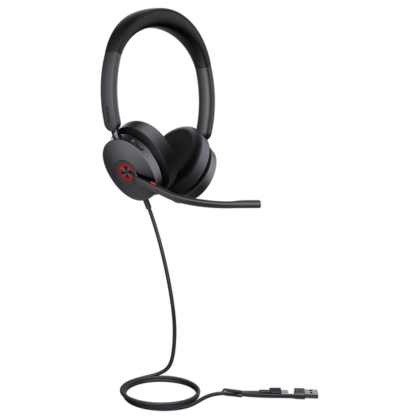 Yealink UH48 Dual Teams USB-C/A Ledningsført Opkald/musik USB Type-C / USB Type-A Sort
