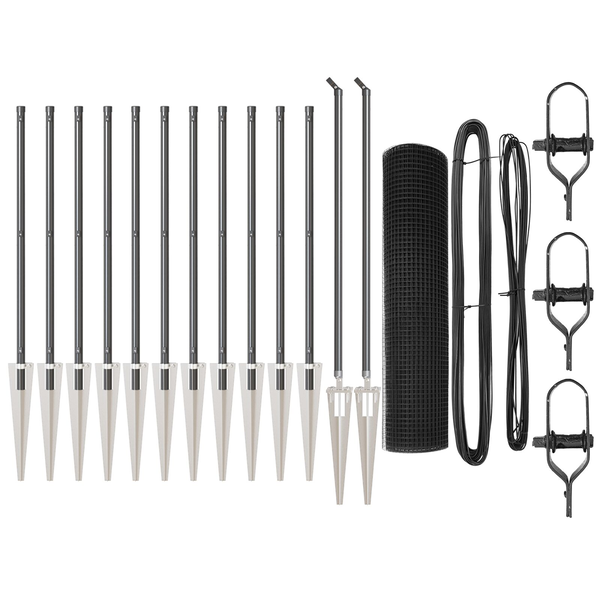 Hegesztett Drótkerítés 13 Cölöppel Szürke 0,8x25 m Acél