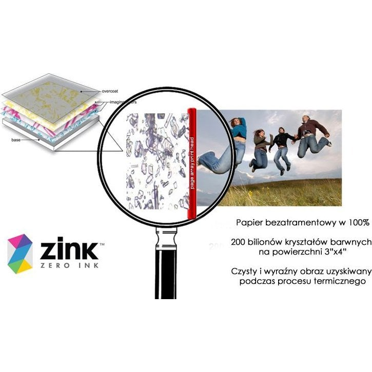 HP Sprocket 3.5x4.25 hüvelykes Zink fotópapír 50 lap (SB8410)