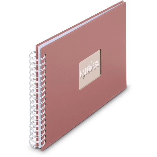 Hama 00009855 album fotografico e portalistino Terracotta 50 fogli 10 x 15 Rilegatura a spirale