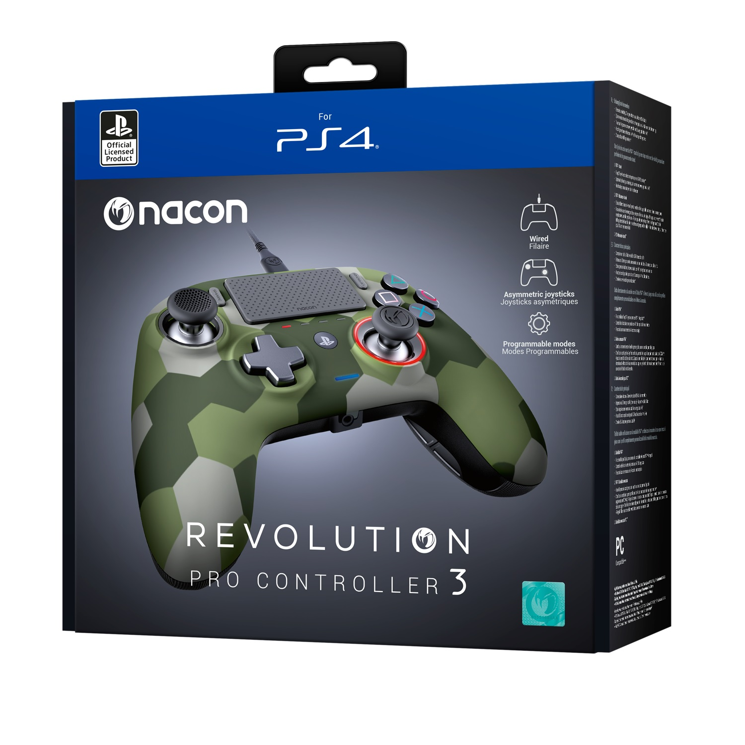 NACON PS4 Ovládač drôtový Sony Revolution Pro Controller 3 Green Camo (PS4OFPADRPC3GREEN)