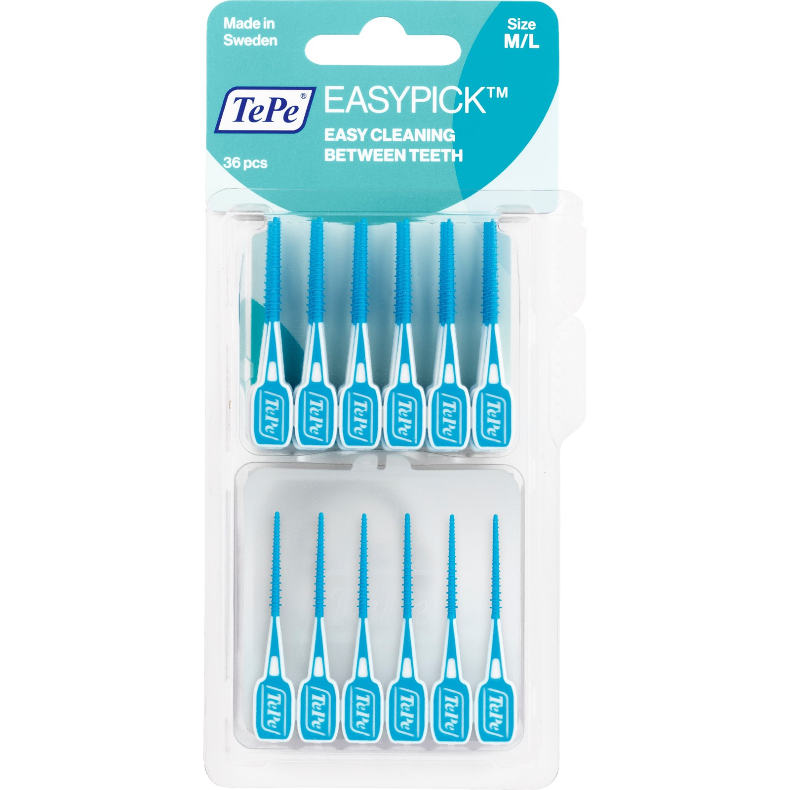 TEPE EasyPick™ Szilikon fogpiszkáló - M/L, 36 db (7317400015842)