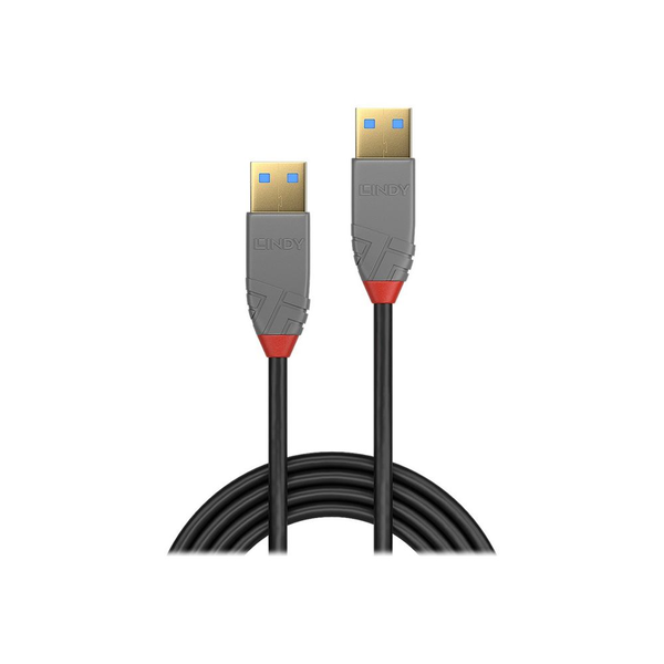 Lindy 36752 USB-kabel USB 3.2 Gen 1 (3.1 Gen 1) 2 m USB A Sort