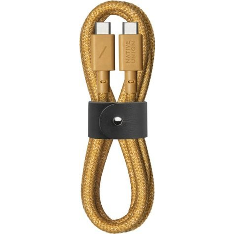 Native Union Belt Cable (USB-C – USB-C) 1.2m, kraft (BELT-C-KFT-2-NP)