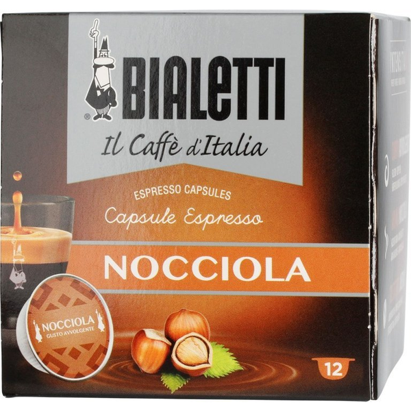 Kapszulák Bialetti Nocciola ízesítésű kávéhoz, 12 darab