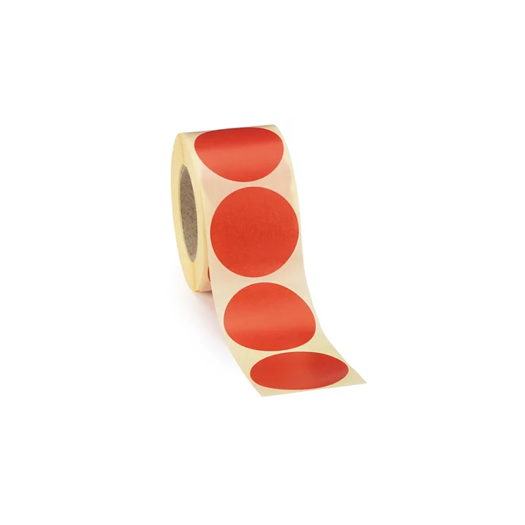 Etikett tekercses címkenyomtatóhoz 20 mm - Piros (1000 db / csomag) (5998377104887)