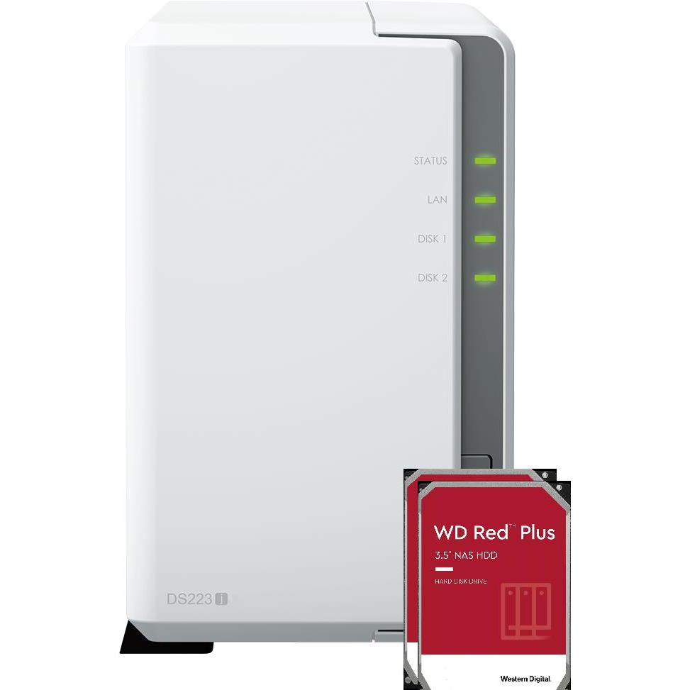 Synology DS223j 2× 6TB RED Plus (DS223j12TR)