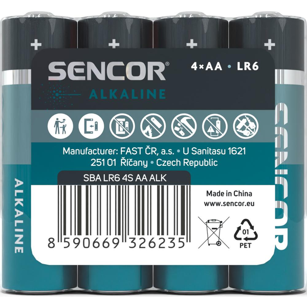 Sencor SBA LR6 4S Alkáli Ceruzaelem AA (4db /csomag)
