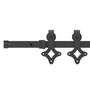Ușă glisantă cu set hardware 86x211 cm din lemn masiv de pin, Ușă interioară cu sticlă 'ORKDAL'86x211x4 cm din lemn masiv de pin