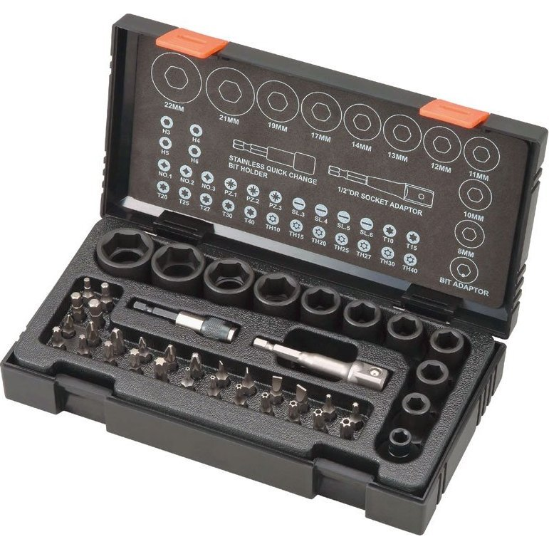 HIKOKI 752500 Bitkészlet Dugókulcsokkal - 41 db-os ( )