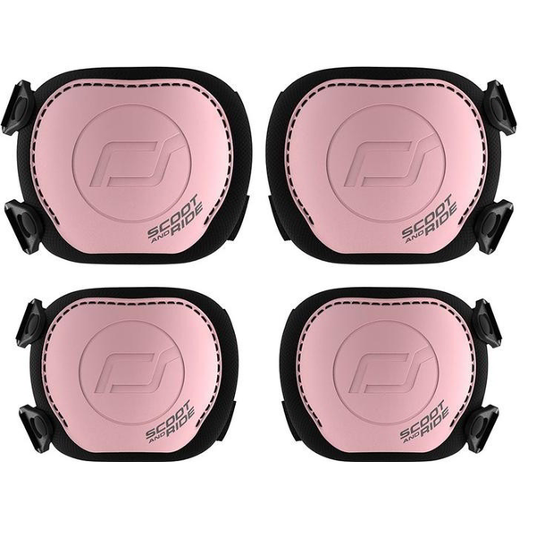 Scoot & Ride XXS Térd- és Könyökvédő szett 4 Darab - Rózsaszín