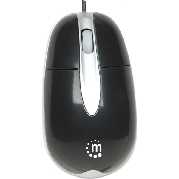 Manhattan 177016 mouse Ufficio Ambidestro USB tipo A Ottico 1000 DPI
