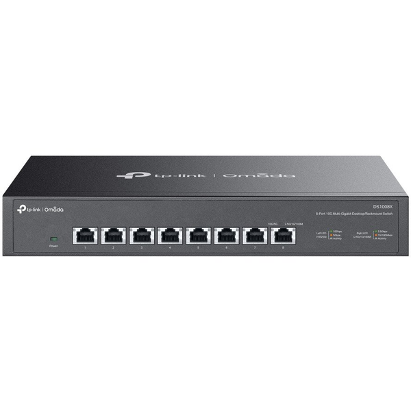 TP-Link Omada DS1008X netværksswitch Ikke administreret 10G Ethernet (100/1000/10000) 1U Sort