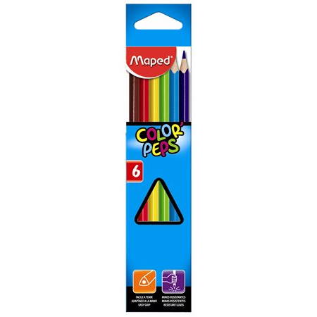 Maped Color'Peps háromszögletű Színes ceruza készlet 6db-os (832002)