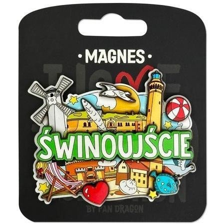 Pan Dragon Magnes I love Poland Świnoujście ILP-MAG-C-SWI-40