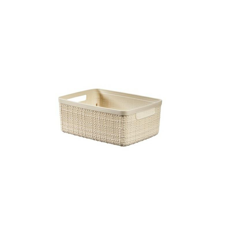 Tisztítószertartó kosár műanyag, krémszínű (245370)