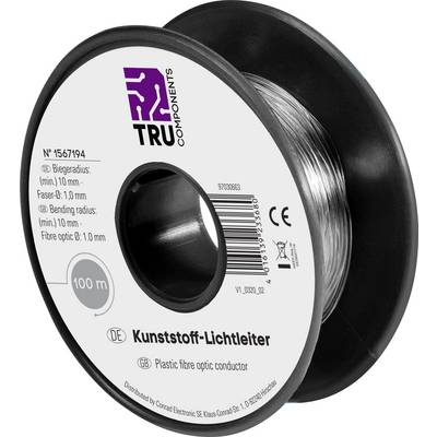 Optikai kábel, 1.0 mm x 100 m, Tru Components (1567194)
