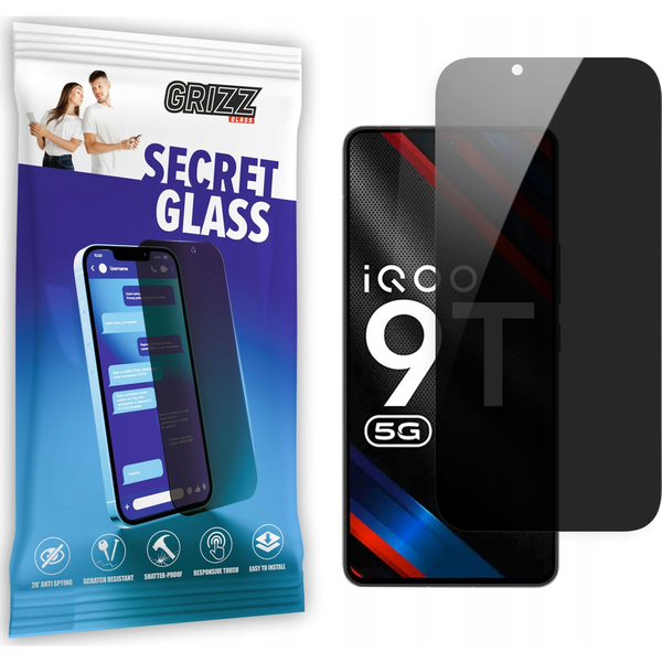  GrizzGlass Szkło prywatyzujące GrizzGlass SecretGlass Vivo IQOO 9T