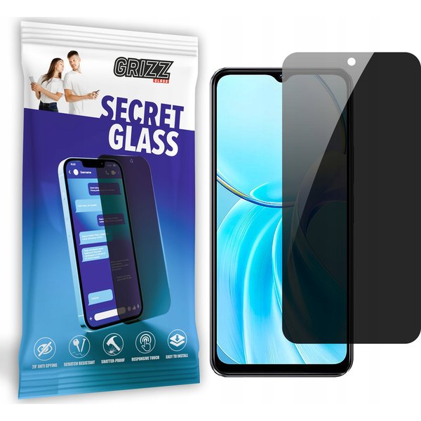  GrizzGlass Szkło prywatyzujące GrizzGlass SecretGlass do Vivo T3 Lite
