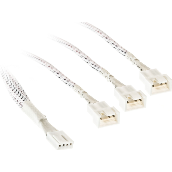 Kolink 1-2 PWM Lüfter Splitterkabel - 35cm, geflochten, weiß
