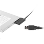 Адаптер Gembird, USB (м) / Sata Slim SSD, Черен