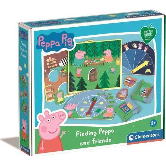 Clementoni Peppa Malac Bújócska Társasjáték - Lányoknak és Fiúknak, 3 éves kortól (16739)